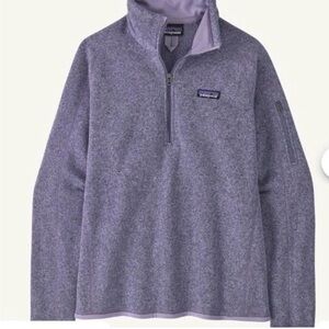 NWOT Patagonia Womens Better Sweater Fleece 1/4 Zip Pullover Size Small Purple